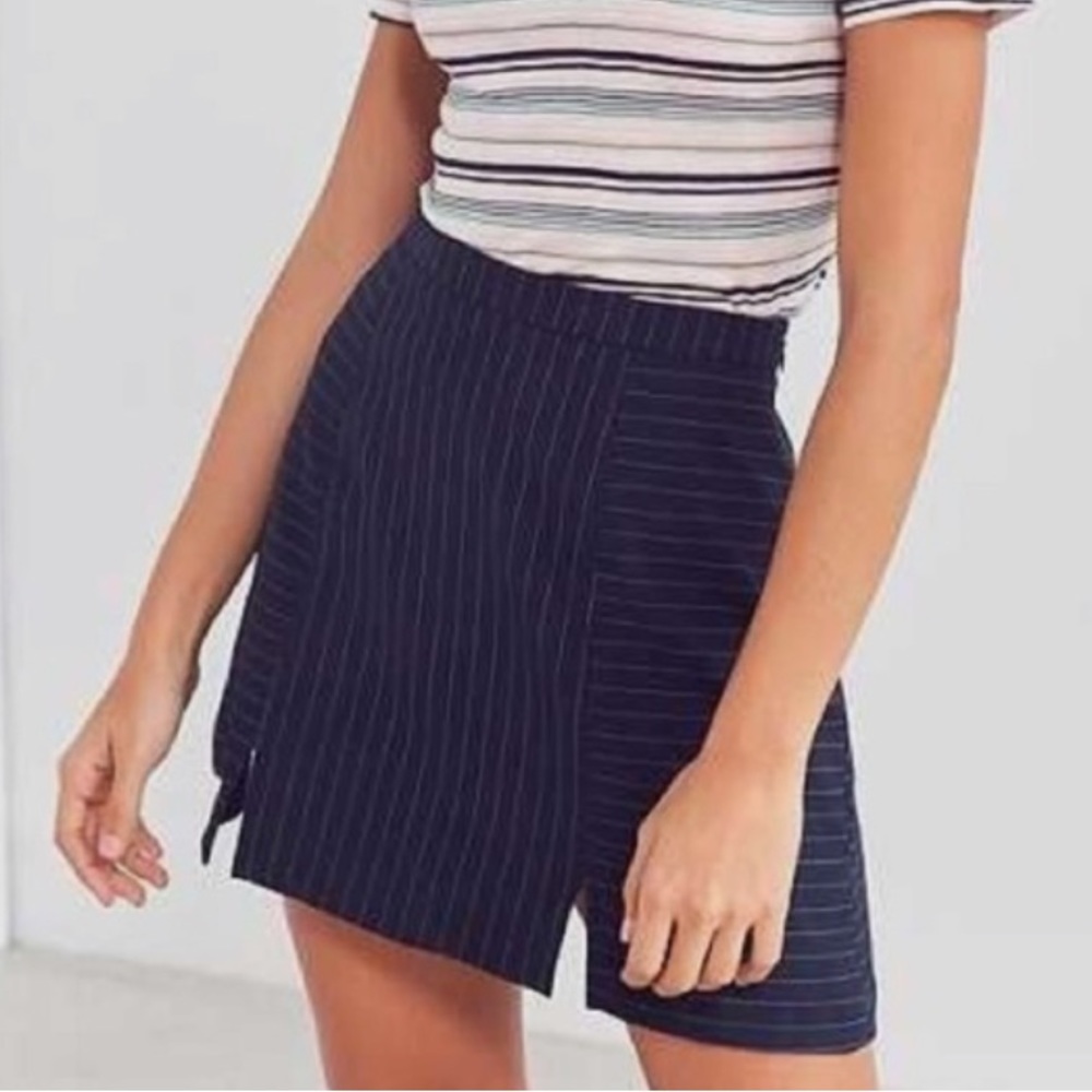 Pinstripe Mini Skirt